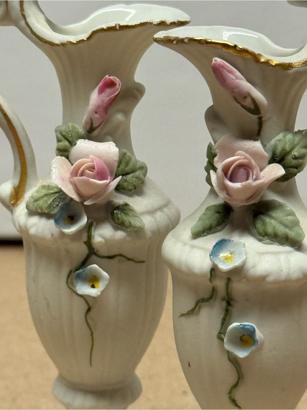 Vintage Miniature Ewer Pitchers-Set of 2